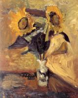 Matisse, Henri Emile Benoit - vase with sunflowers